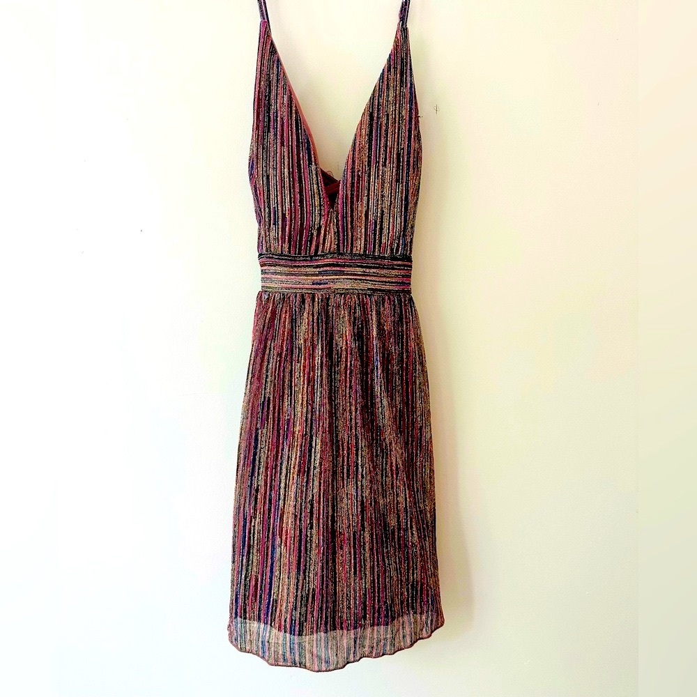 Xtraordinary multicolor Metallic Mini‎ Dress size Junior 13 Women’s M/L